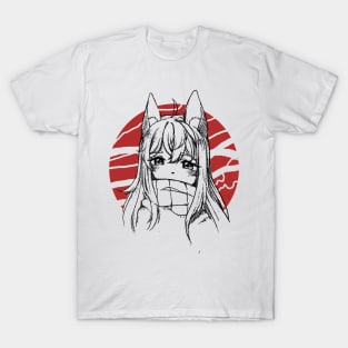 Fox girl art draw fan T-Shirt